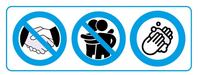 Hygiene 3 Schilder Nebeneinander Hygiene 3 Schilder Nebeneinander